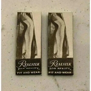 VTG Real Silk Hosiery Mills Matchbooks Mending Kit Indianapolis Indiana Ephemera